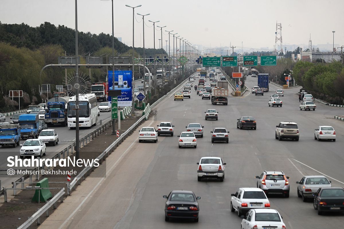 آخرین وضعیت ترافیکی محور‌های منتهی به مشهد | ممنوعیت تردد در محور چالوس و آزادراه تهران - شمال | (۲۳ شهریورماه ۱۴۰۲)