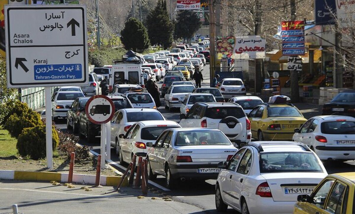 ترافیک سنگین در محور چالوس | تردد در هراز روان است (۲۴ شهریور ۱۴۰۲)