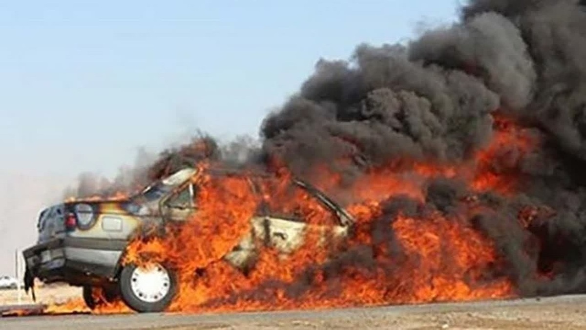 تصادف مرگبار خودرو‌های شوتی با تانکر سوخت در محور سربیشه به بیرجند + فیلم (۳ شهریور ۱۴۰۲)