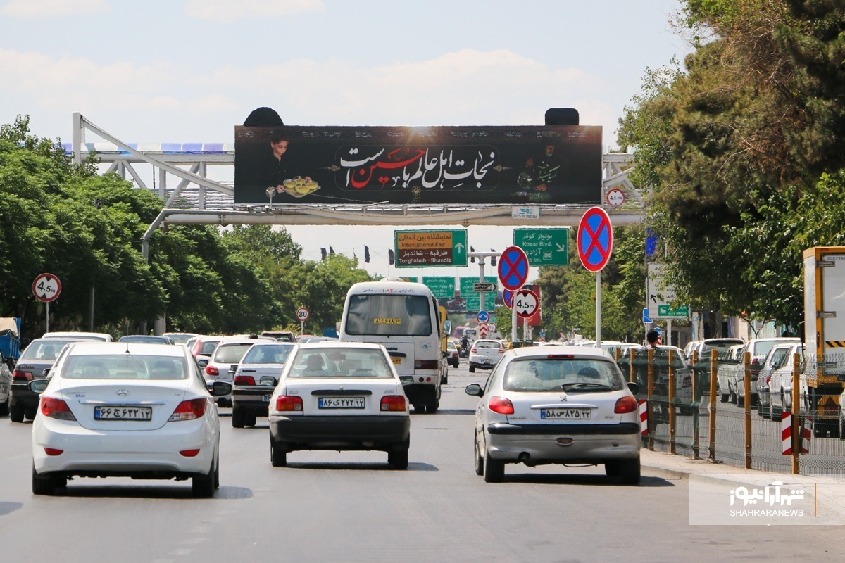 آخرین وضعیت ترافیکی مشهد | ترافیک در بلوار وکیل آباد، میدان امام حسین(ع) و میدان ده دی (۵شهریور۱۴۰۲)
