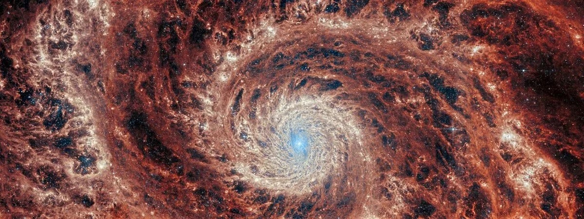 تصاویر حیرت‌انگیز تلسکوپ فضایی جیمز وب از کهکشان مارپیچی «گرداب»