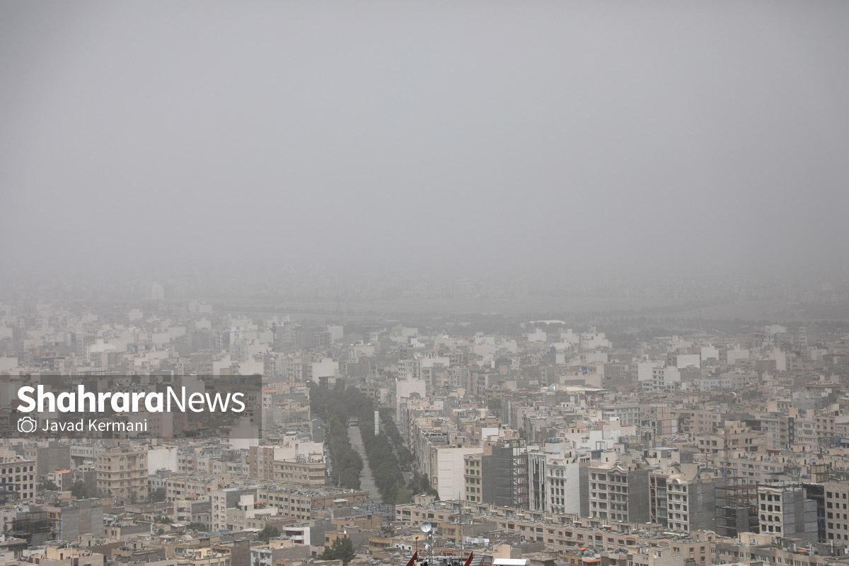 افزایش گرد و غبار در هوای کلانشهر مشهد تا پایان امشب (۱۳ مهر ۱۴۰۲)