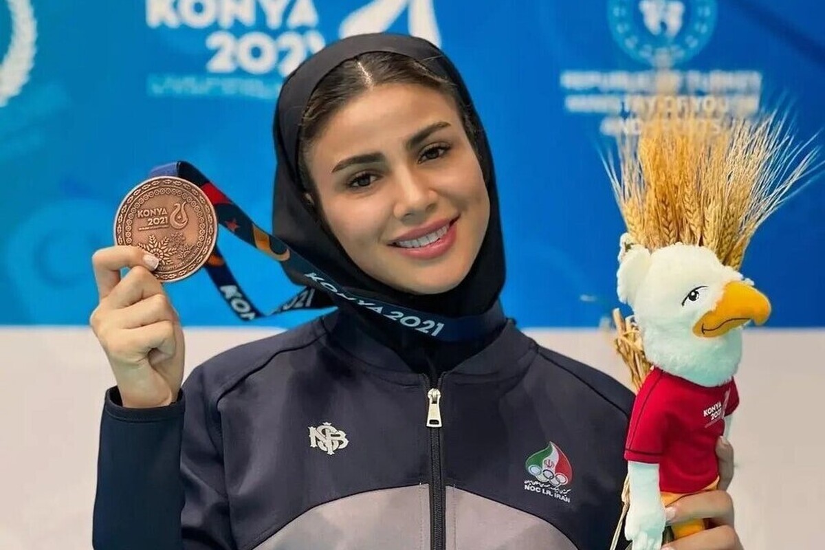 آخرین مدال کاروان هانگژو ایران بر گردن سارا بهمنیار