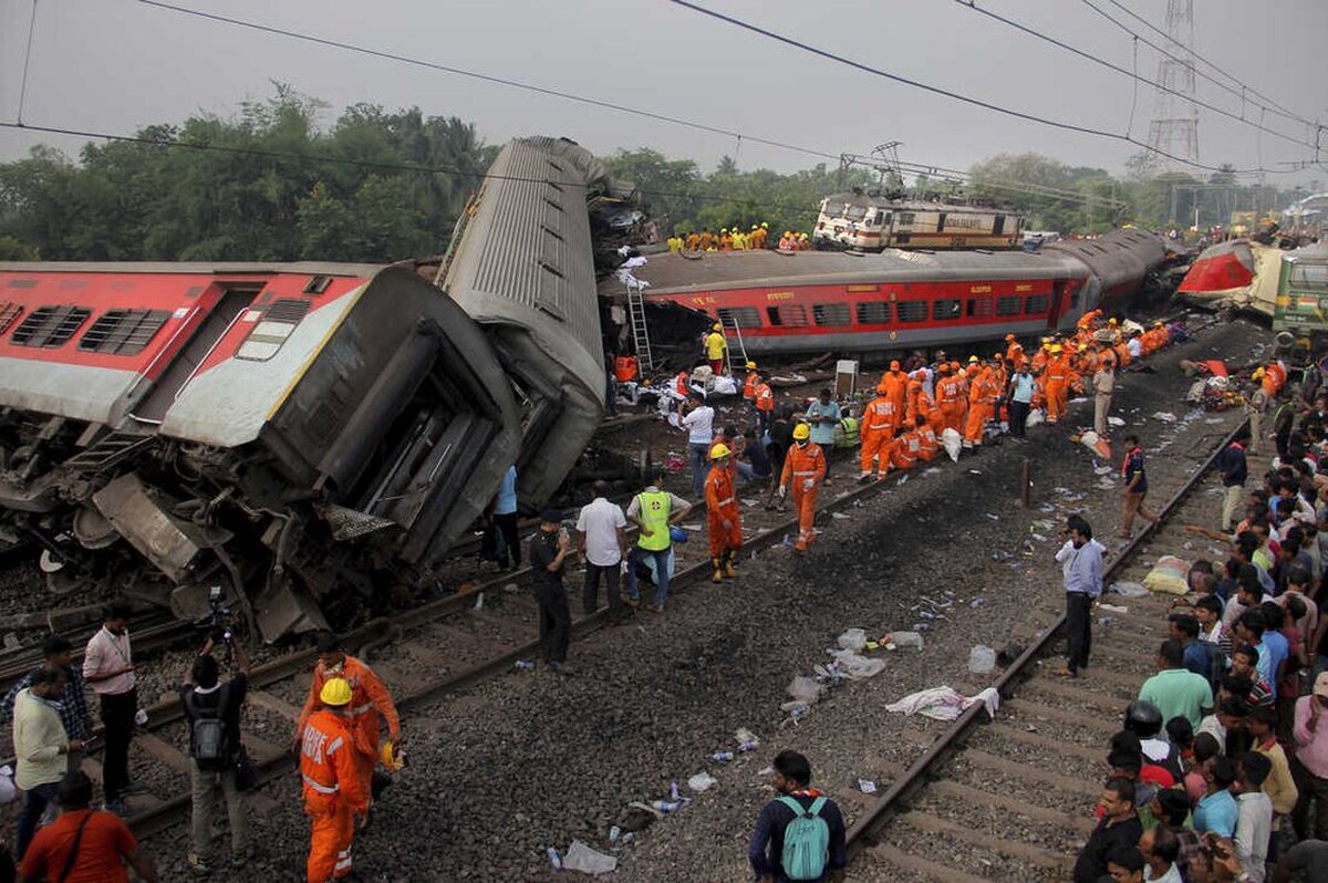 ویدئو| خروج قطار از ریل در هند