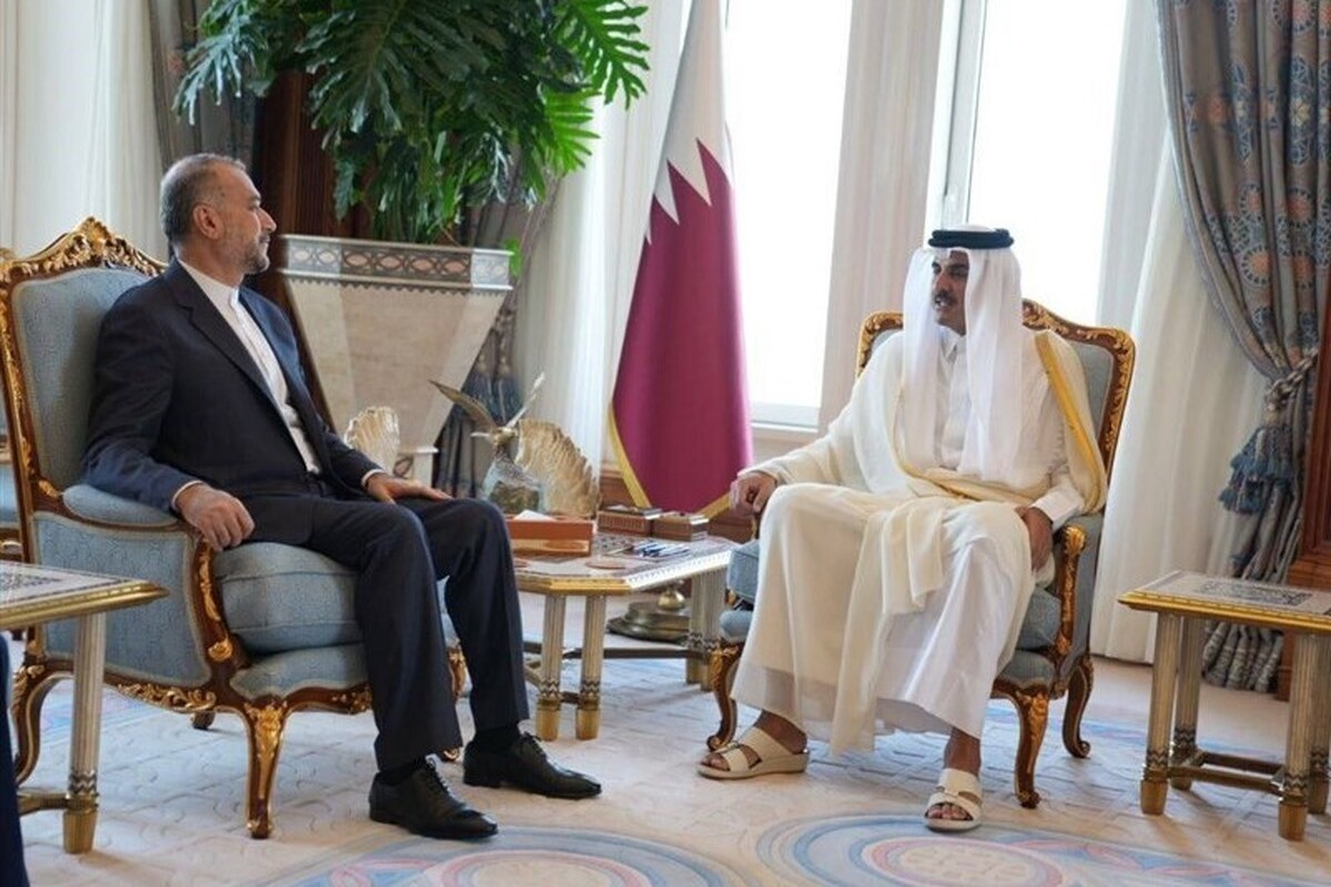 وزیر خارجه کشورمان با امیر قطر دیدار کرد