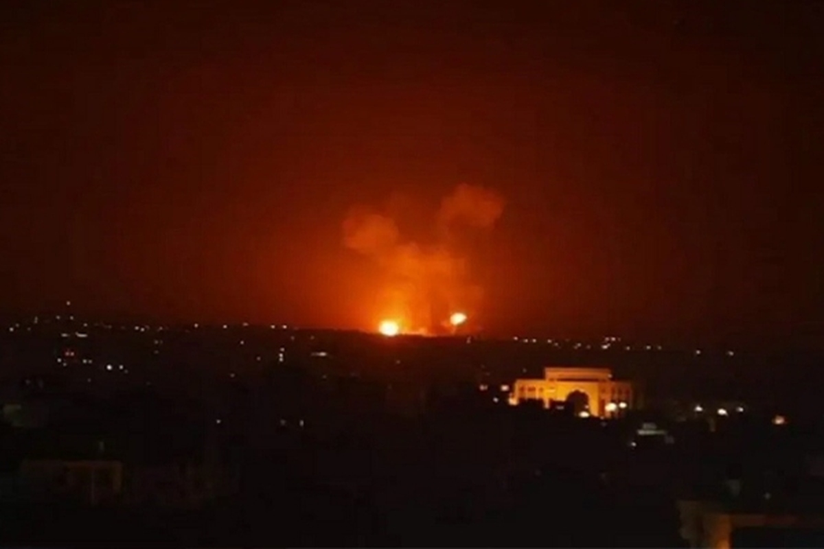 وقوع چند انفجار در آسمان دمشق سوریه + جزئیات