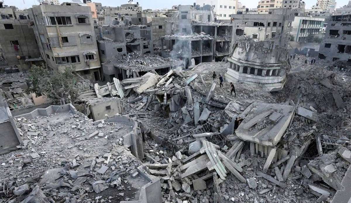ویدئو| منطقه بیت حانون در شمال نوار غزه بعد از بمباران صهیونیست‌ها