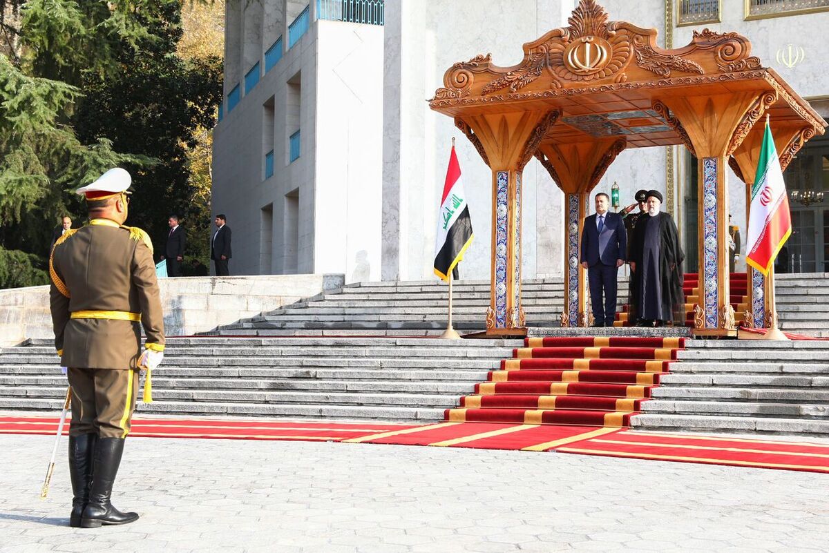 رئیس جمهوری از نخست وزیر عراق استقبال کرد