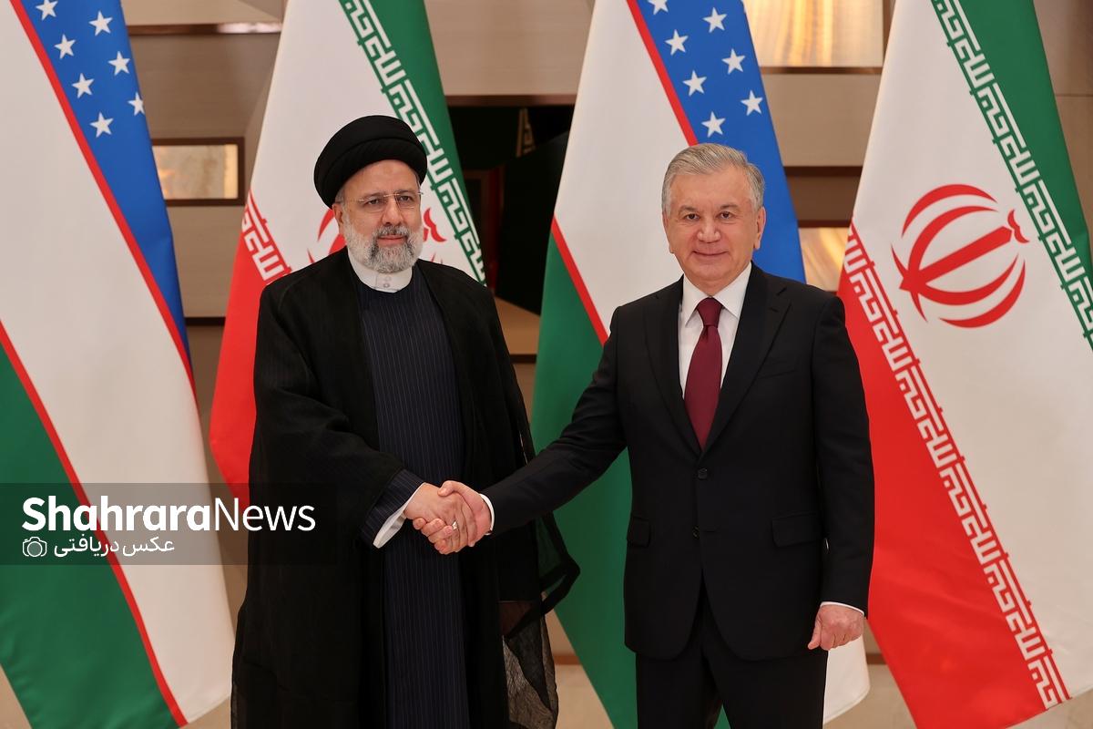 رئیس جمهور: هدف‌گذاری برای ارتقای بیشتر سطح همکاری‌ ایران و ازبکستان ضروری است