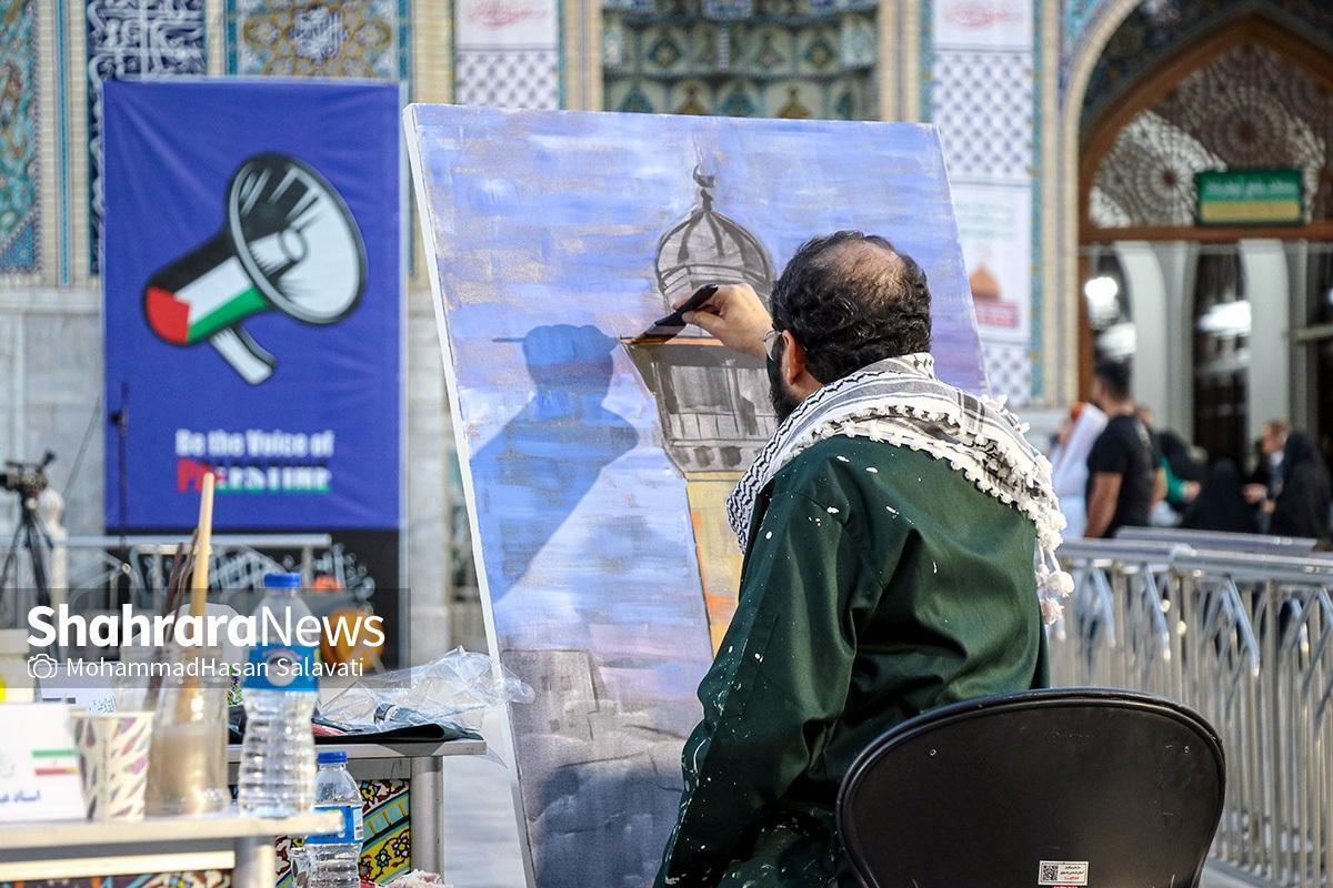 هنرمندان به «قدس» می‌آیند | روایتی هنرمندانه از مظلومیت مردم غزه بر بوم نقاشی