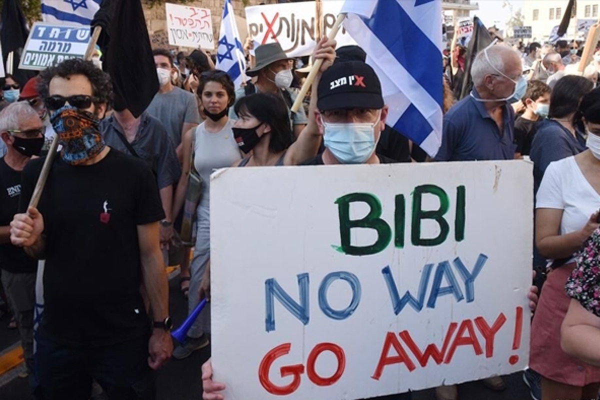 اعتراض گسترده صهیونیست‌ها علیه نتانیاهو به وضعیت اسرا + فیلم