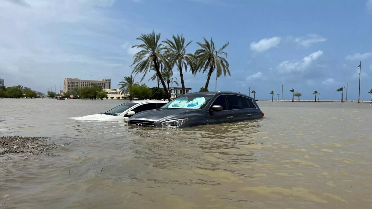 ویدئو| سیلاب در دبی بعد از بارندگی