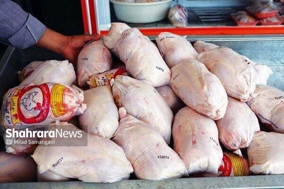 مصرف گوشت مرغ در مشهد ۳۰درصد افزایش یافت | قیمت یک ران مرغ به اندازه ۶۰ گرم گوشت قرمز