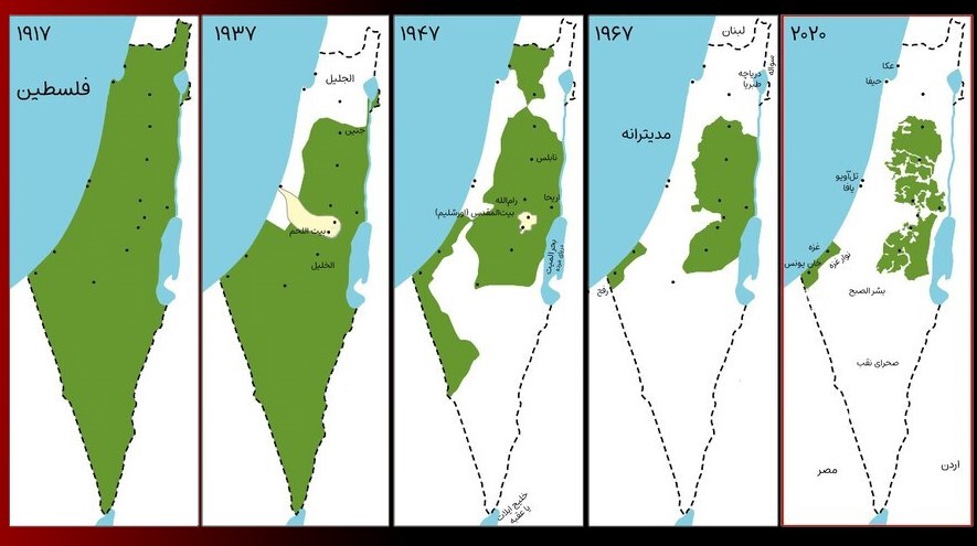 نقشه غزه و فلسطین اشغالی + عکس و جزئیات