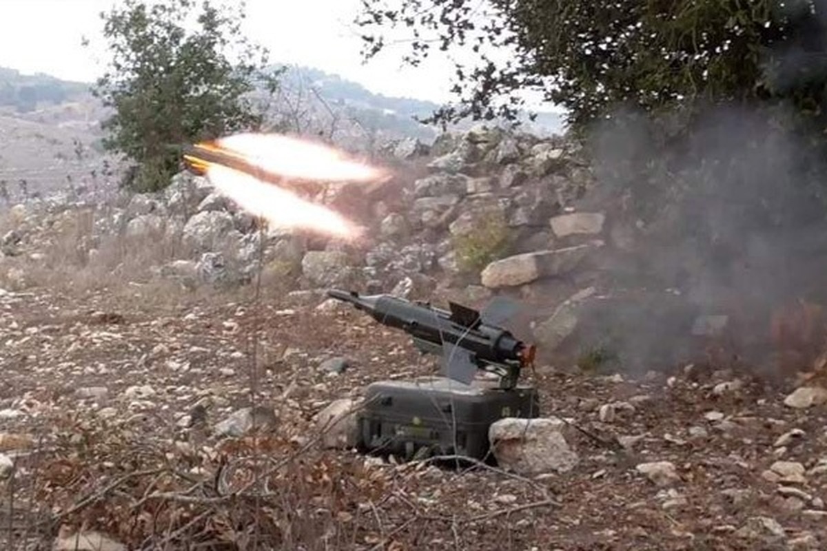 حملات متعدد حزب‌الله به سرزمین‌های اشغالی با موشک «برکان»