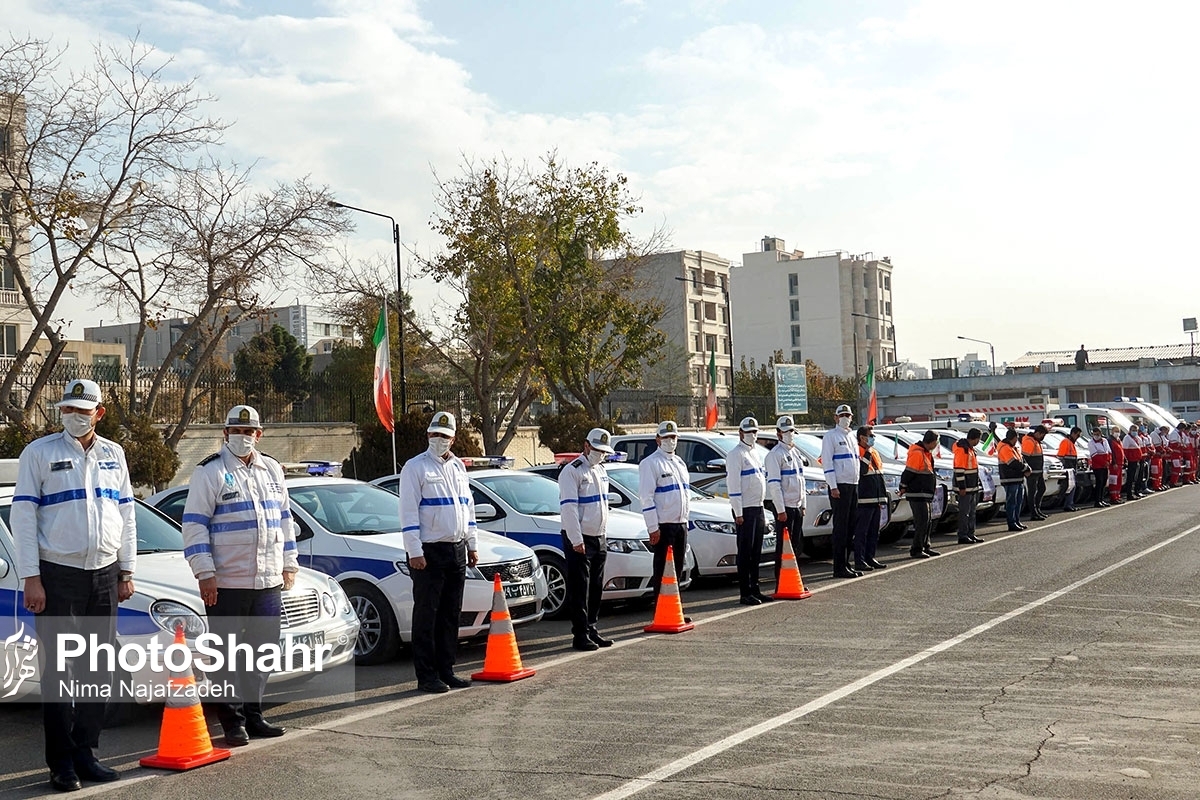 ویدئو | آغاز رزمایش طرح زمستانی پلیس راه با حضور دستگاه‌های خدمت‌رسان در مشهد
