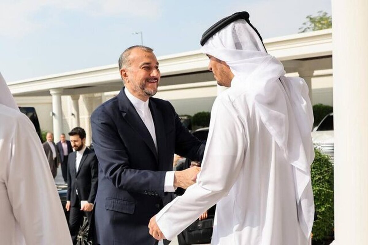 امیرعبداللهیان با وزیر خارجه قطر دیدار کرد + عکس
