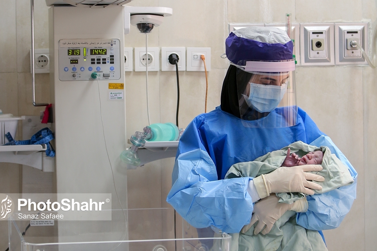 اولین تصاویر از نوزاد ۷ کیلویی متولد شده در مشهد