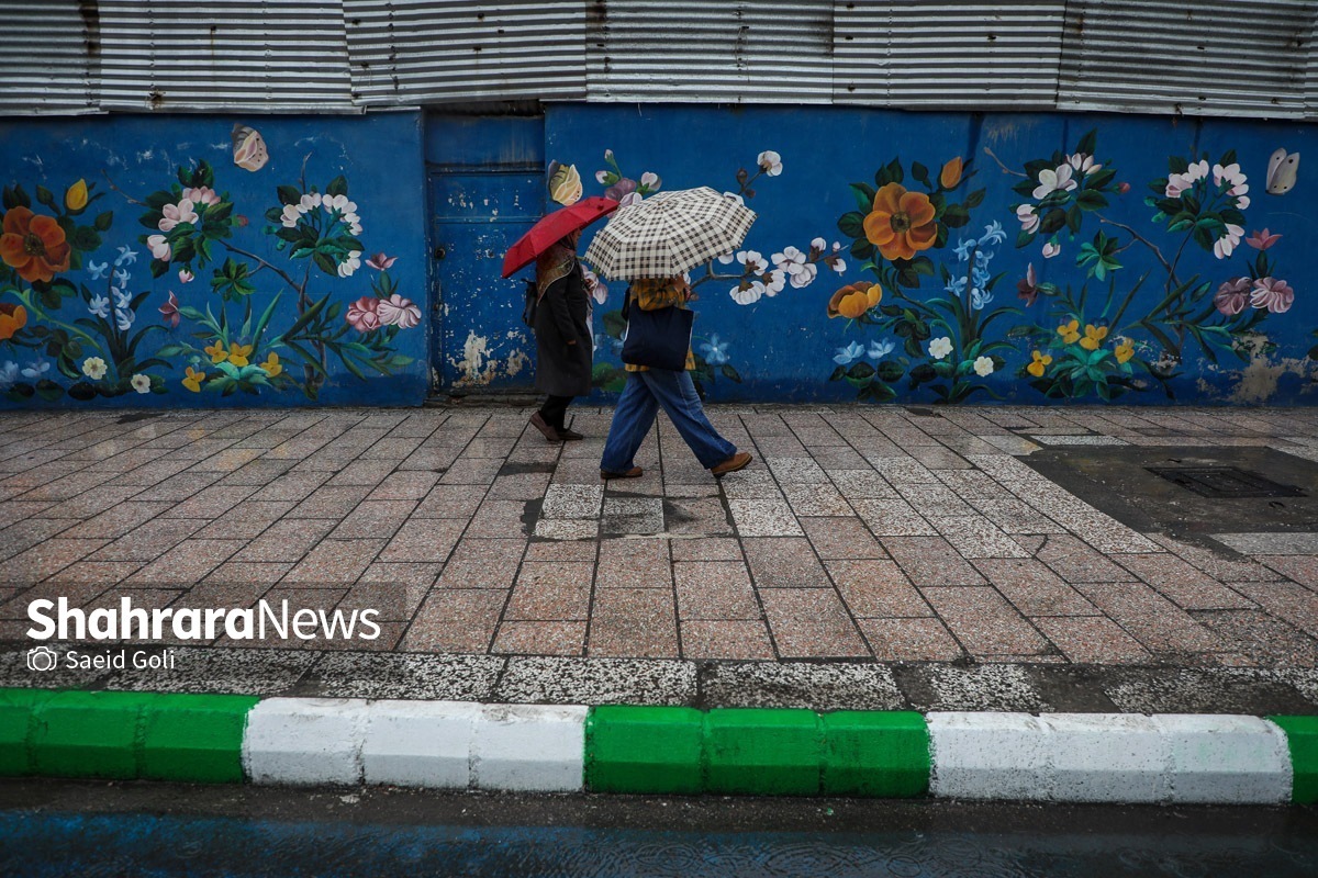 آغاز بارش باران در مشهد از بعدازظهر امروز | کاهش محسوس دما در خراسان رضوی (٧ آذر ١۴٠٢)