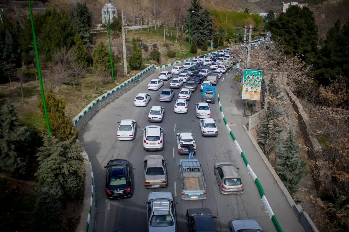 ترافیک سنگین در آزادراه تهران - شمال (۸ آذر ۱۴۰۲)