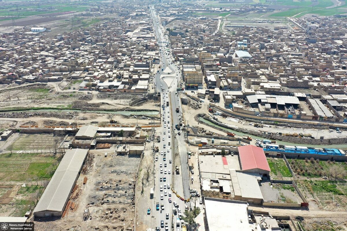 ویدئو | کاهش ترافیک در جاده سیمان مشهد با بهره‌برداری از پروژه «تعریض پل دهرود»