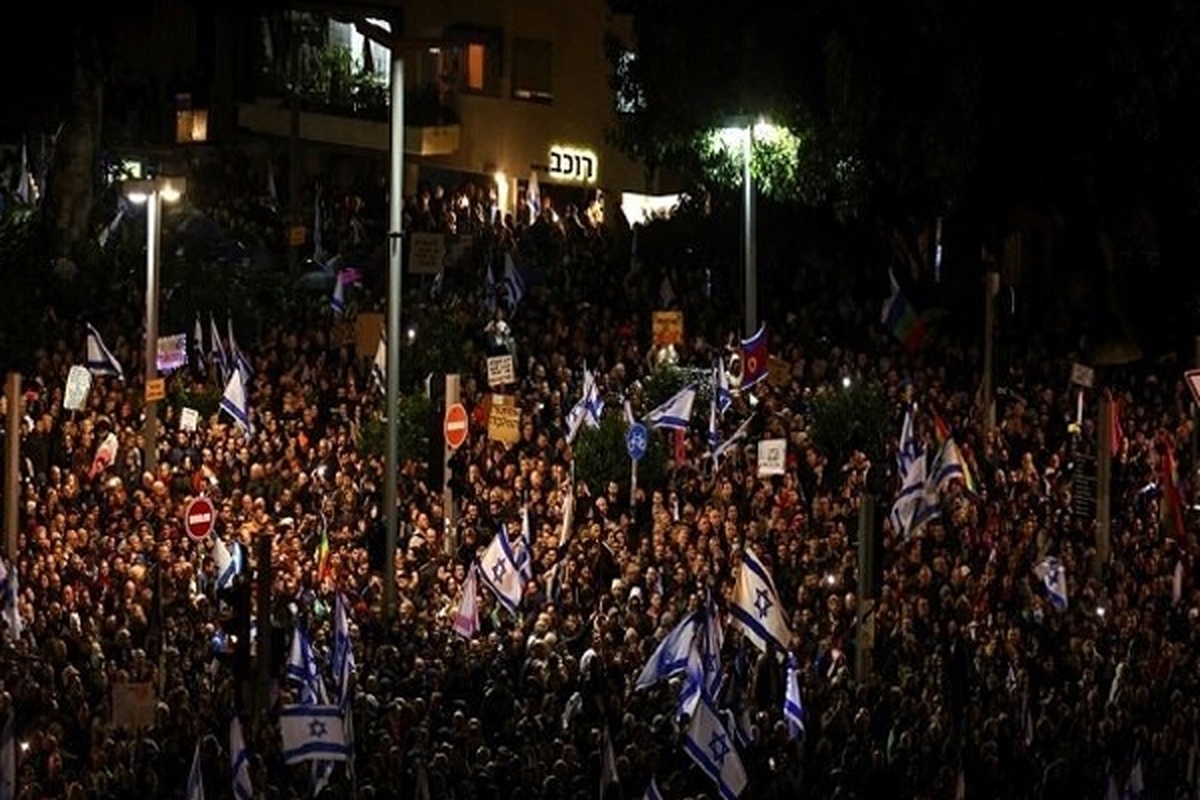 تداوم تظاهرات ضد نتانیاهو در تل‌آویو | درخواست نجات اسرا از«بایدن»