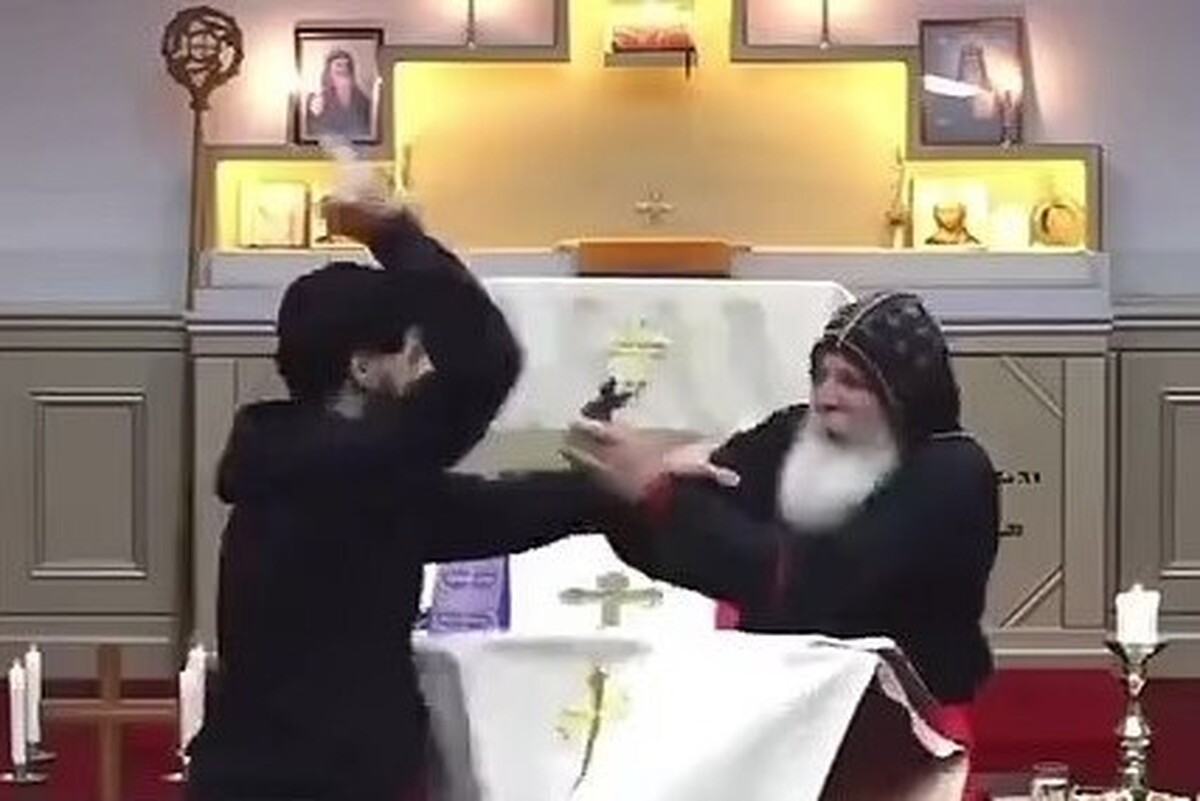 ویدئو | حمله با چاقو به کشیش کلیسای آشوری در سیدنی