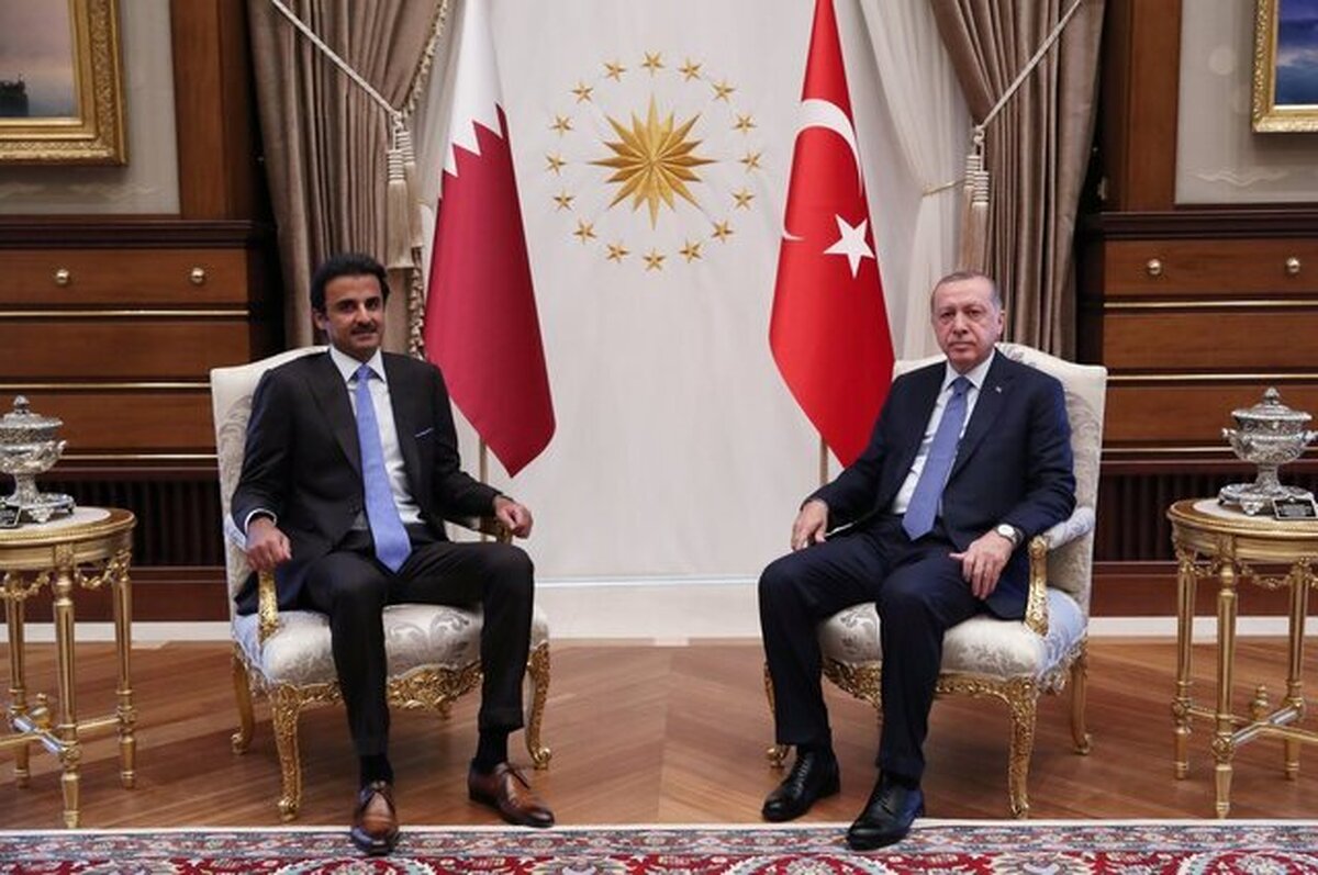 اردوغان در گفت‌وگو با امیر قطر بر لزوم مهار افسارگسیختگی رژیم صهیونیستی تاکید کرد