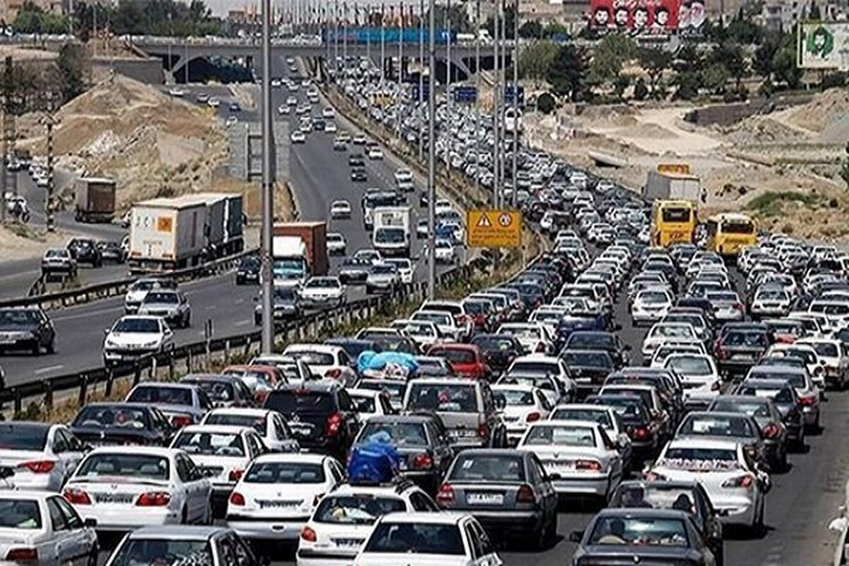 ترافیک پرحجم در مسیر ورودی و خروجی به مشهد (۵ فروردین۱۴۰۳)