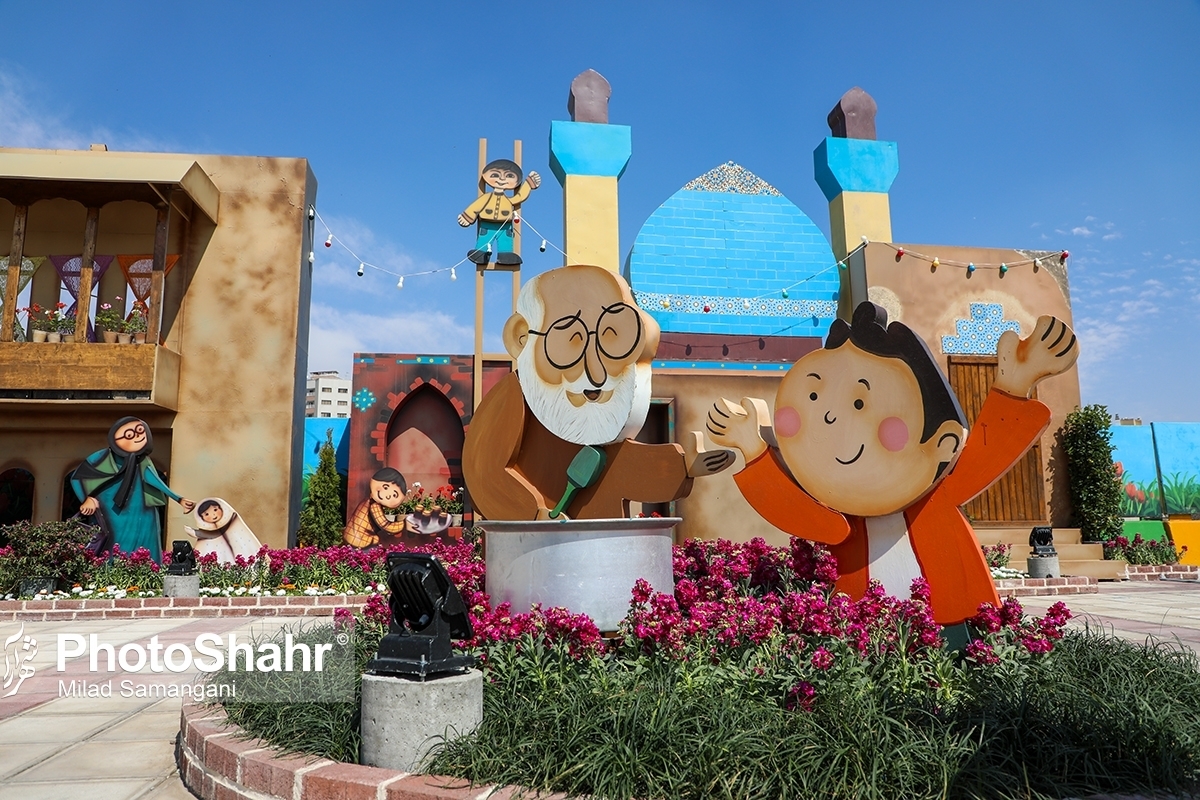 حال خوش مردم مشهد با المان‌های شهری در نوروز ۱۴۰۳ + ویدئو