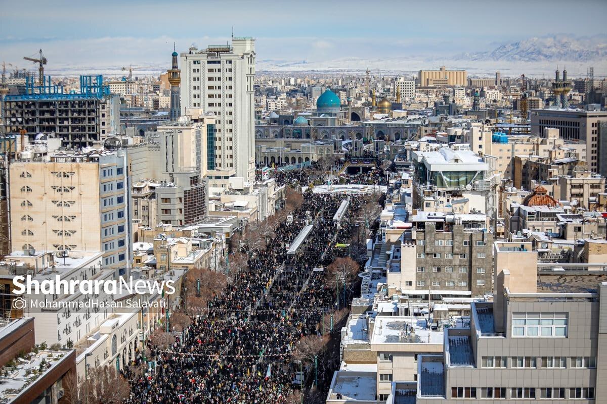 جاویدان ایران عزیز ما | روایت شهرآرانیوز از حماسه ۲۲ بهمن ۱۴۰۳ مشهدالرضا (ع) + فیلم