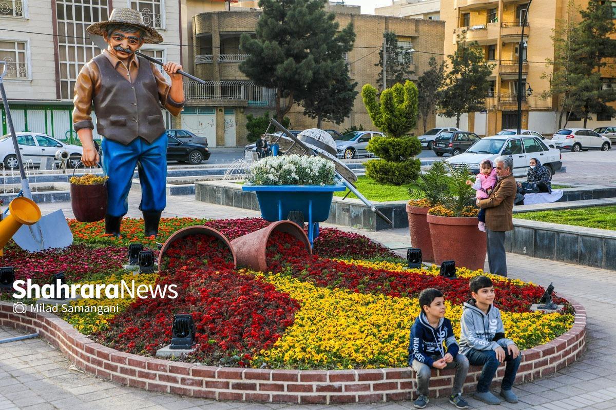 جانمایی هزار المان گل برای نوروز ۱۴۰۴ در مشهد