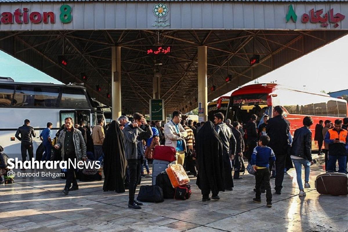 جابه‌جایی بیش از ۲۰ میلیون مسافر از طریق پایانه‌های مسافربری شهرداری مشهد طی ۱۰ماهه نخست ۱۴۰۳