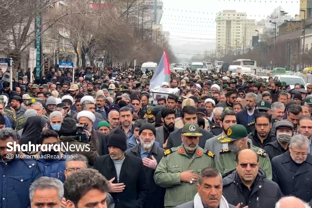 مراسم تشییع پیکر همسر شهید برونسی در مشهد برگزار شد (۴ بهمن ۱۴۰۳) + فیلم