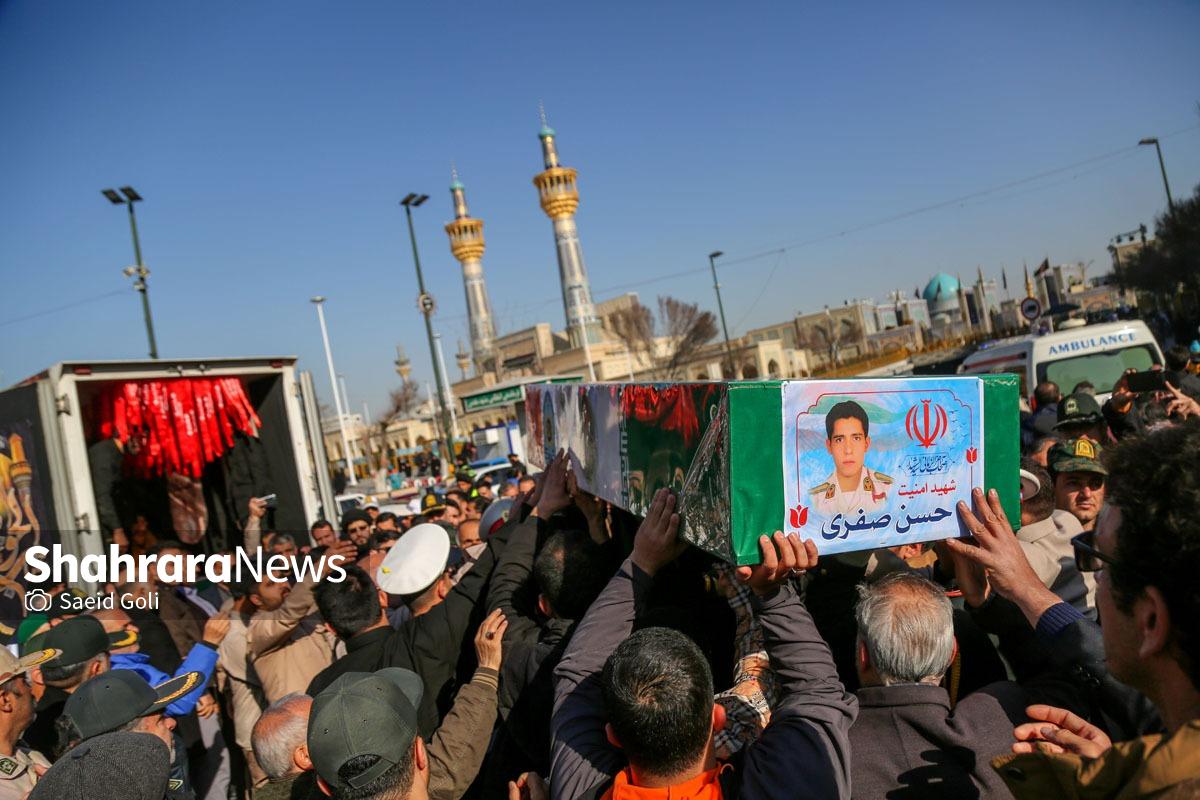 گزارش تصویری | تشییع پیکرهای مطهر ۴ شهید مرزبانی و دفاع مقدس در مشهد (۷ بهمن ۱۴۰۳)