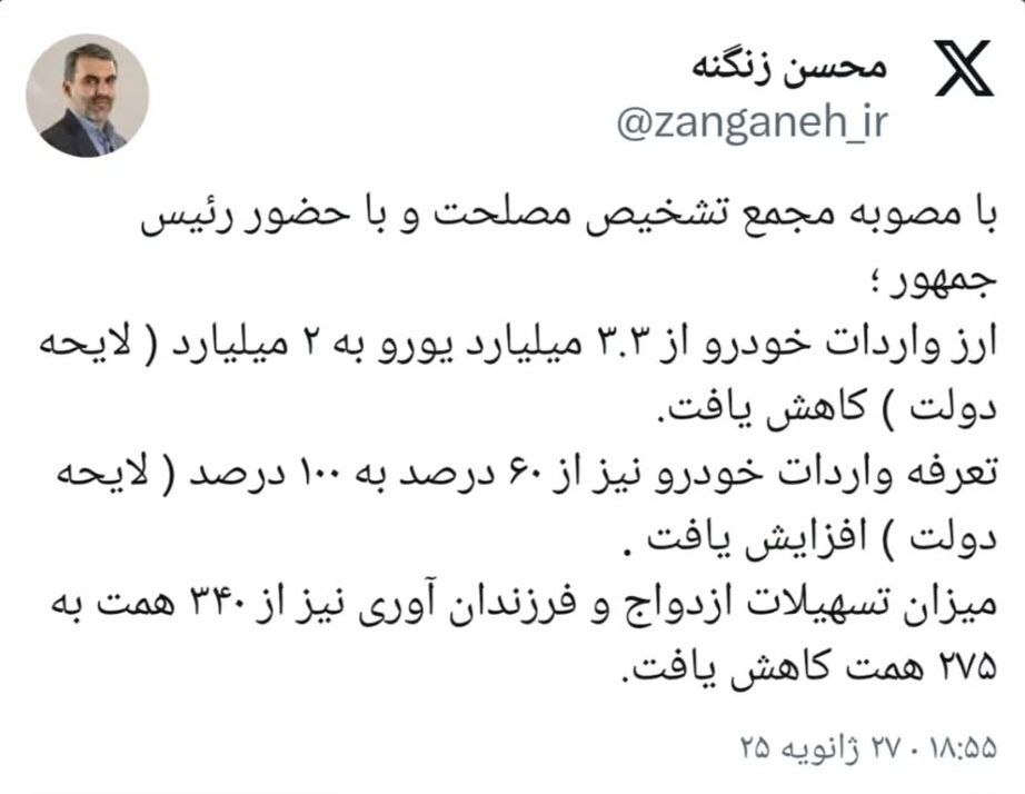 مجمع تشخیص مصلحت نظام تعرفه واردات خودرو را افزایش داد