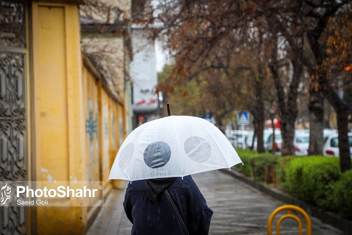 پیش‌بینی هواشناسی مشهد و خراسان رضوی امروز (یکشنبه، ۱۹ اسفند ۱۴۰۳) | تداوم بارش باران تا سه‌شنبه