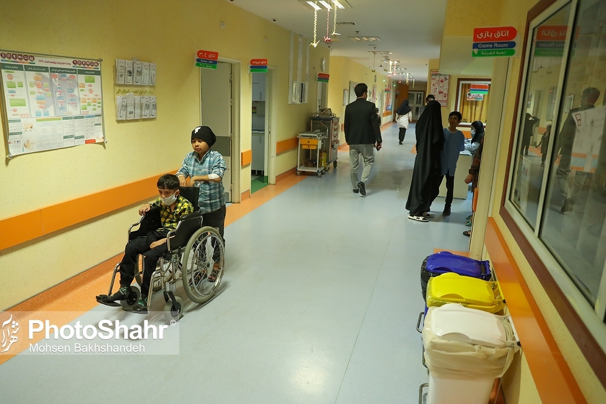 بیمارستان‌های کودک در مشهد خدمات درمانی رایگان به کودکان زیر ۷ سال ارائه می‌دهند