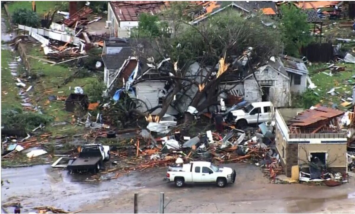 ویدئو| وقوع طوفان در اوکلاهامای آمریکا