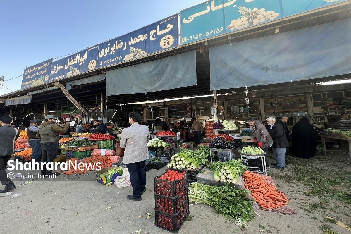 افزایش قیمت صیفی‌جات در مشهد به دلیل بارندگی‌ها (۱۶ اردیبهشت ۱۴۰۳)