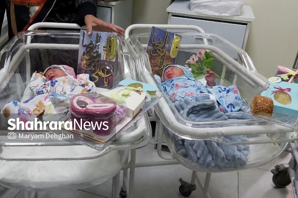 بازدید بانوان خادم از بیمارستان بنت الهدی در روز ولادت حضرت معصومه(س)