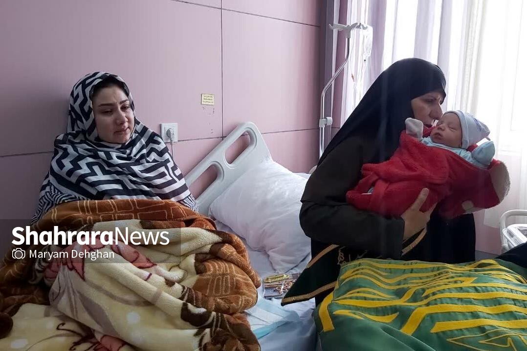 بازدید بانوان خادم از بیمارستان بنت الهدی در روز ولادت حضرت معصومه(س)