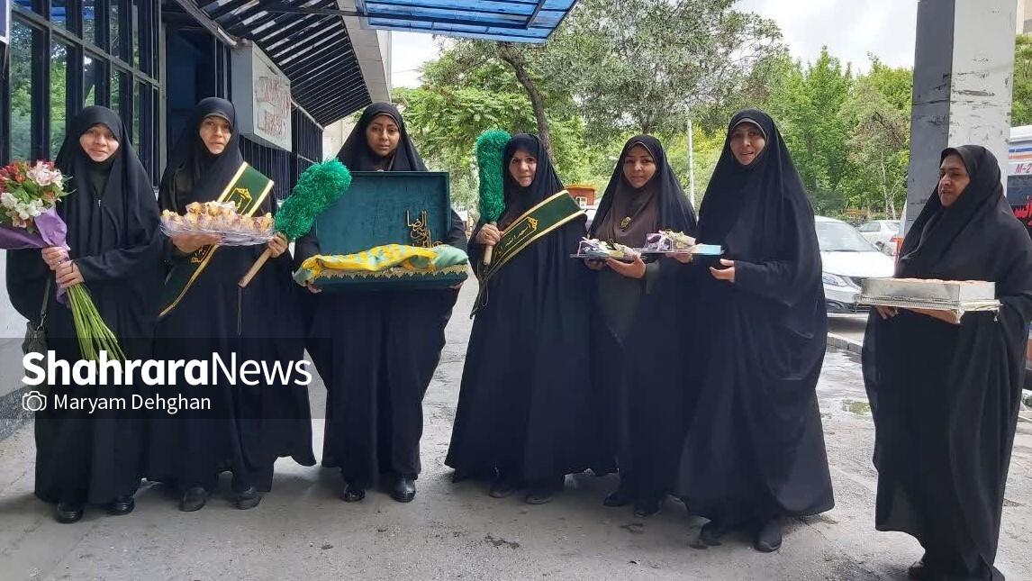 بازدید بانوان خادم از بیمارستان بنت الهدی در روز ولادت حضرت معصومه(س)