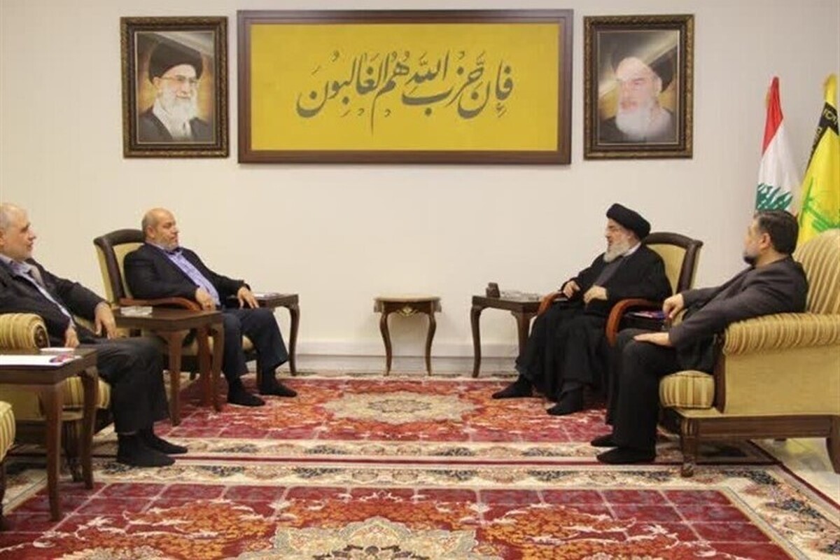 دیدار هیئت ارشد حماس با دبیرکل حزب الله لبنان