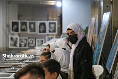 نمایشگاه نقاشی نوبهار در گلشهر مشهد افتتاح شد