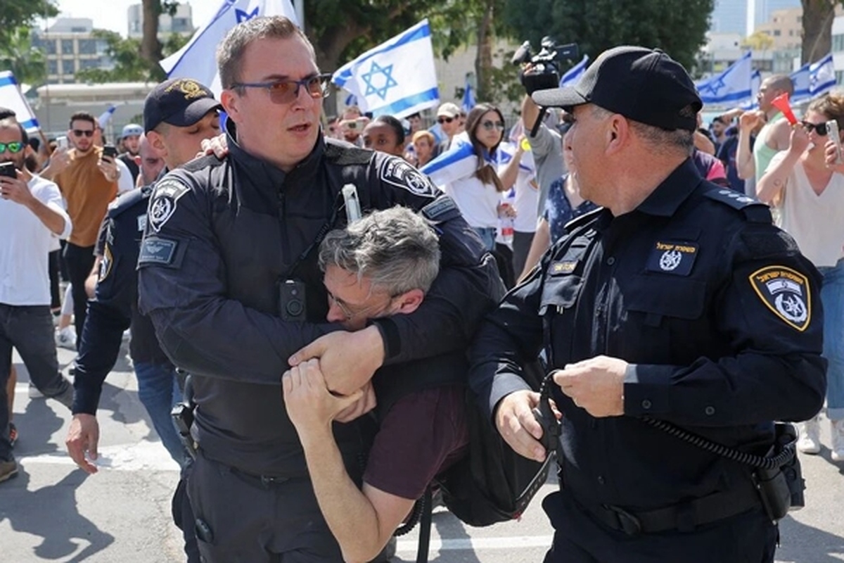 تظاهرات علیه نتانیاهو به خشونت کشیده شد