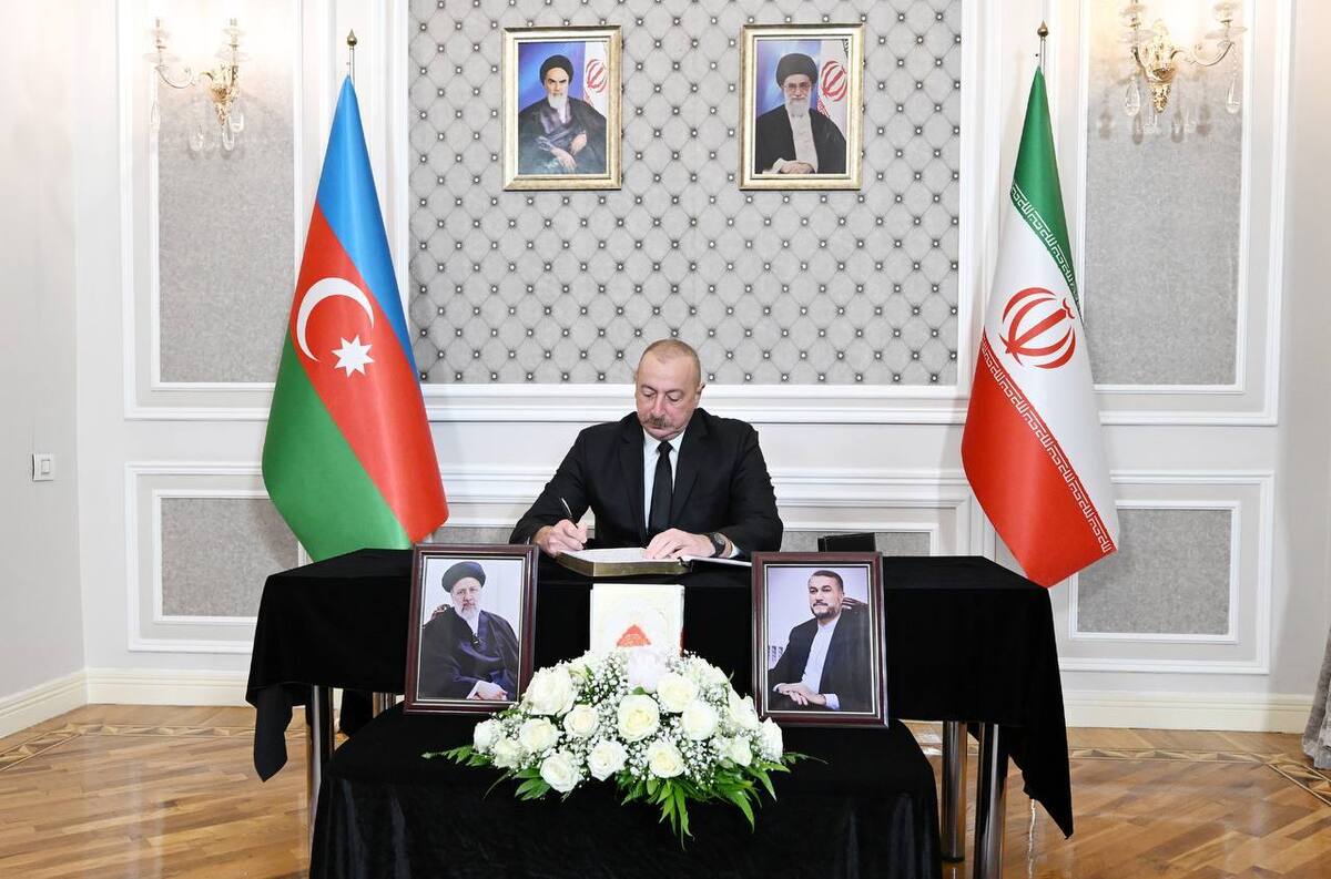 حضور رئیس جمهور آذربایجان در سفارت ایران + عکس