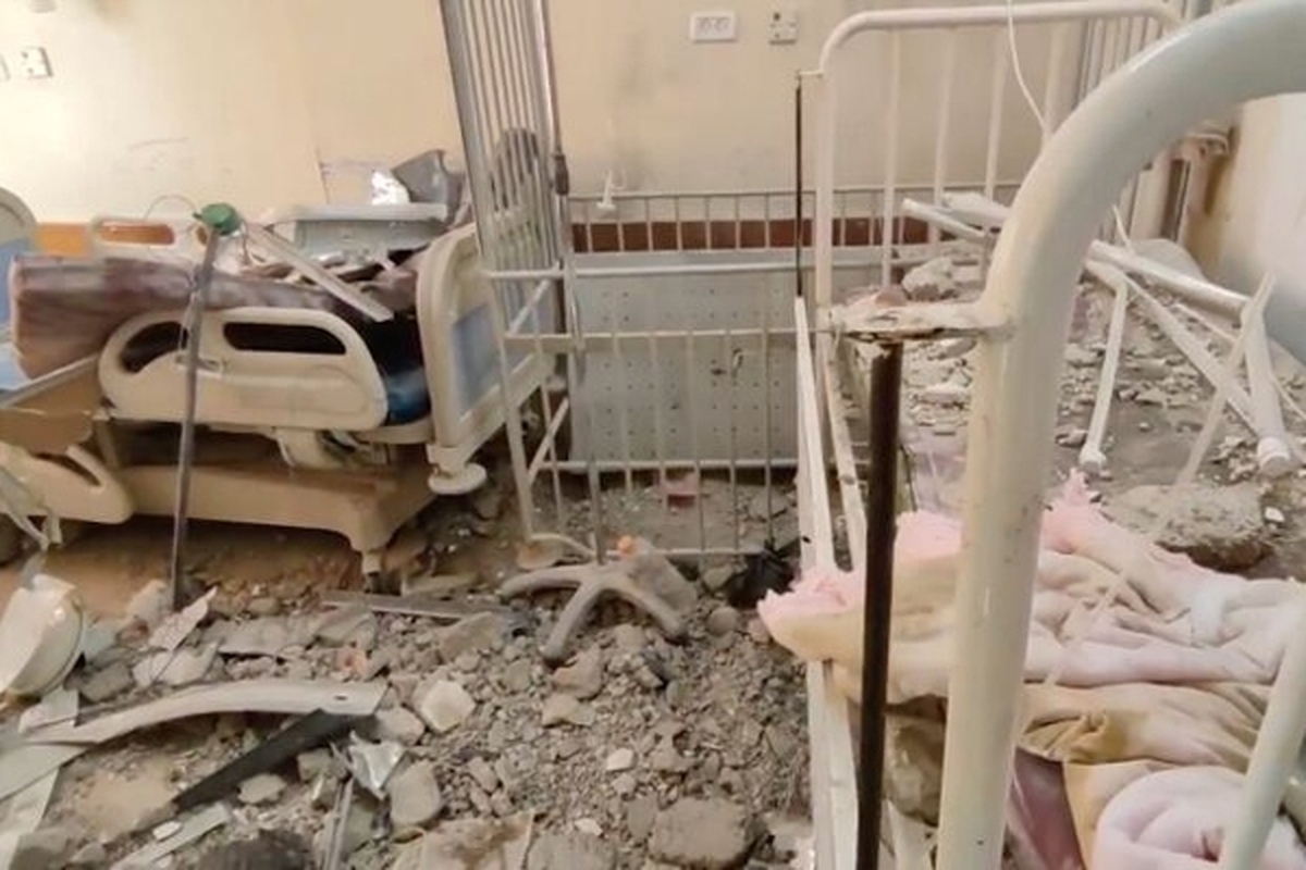 حملات خمپاره‌ای نظامیان صهیونیست به بیمارستان «کمال عدوان» غزه (یکم خرداد ۱۴۰۳)
