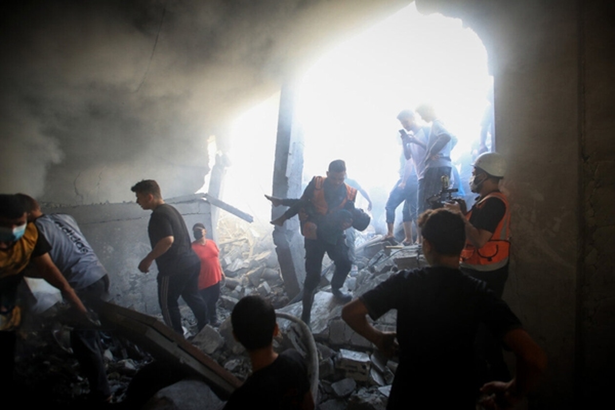 شهادت ۱۵ فلسطینی در حملات رژیم صهیونیستی به مرکز غزه