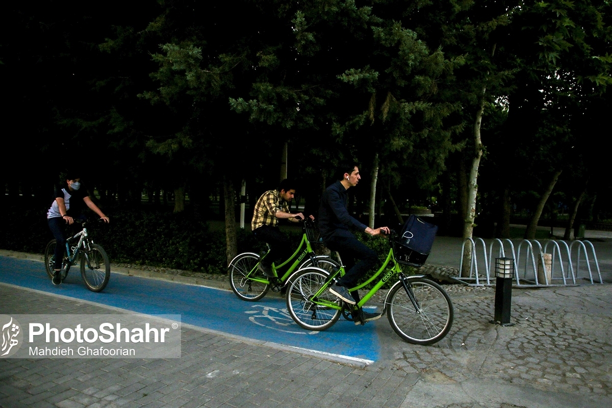 افزایش استفاده از ظرفیت دوچرخه‌های اشتراکی در مشهد از ۲درصد به ۴درصد